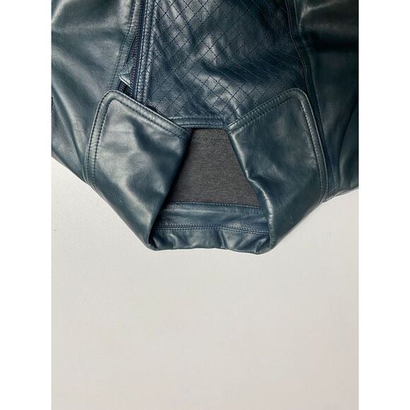 Chanel Motor Jacket in Green Leather - Picture 3 of 6